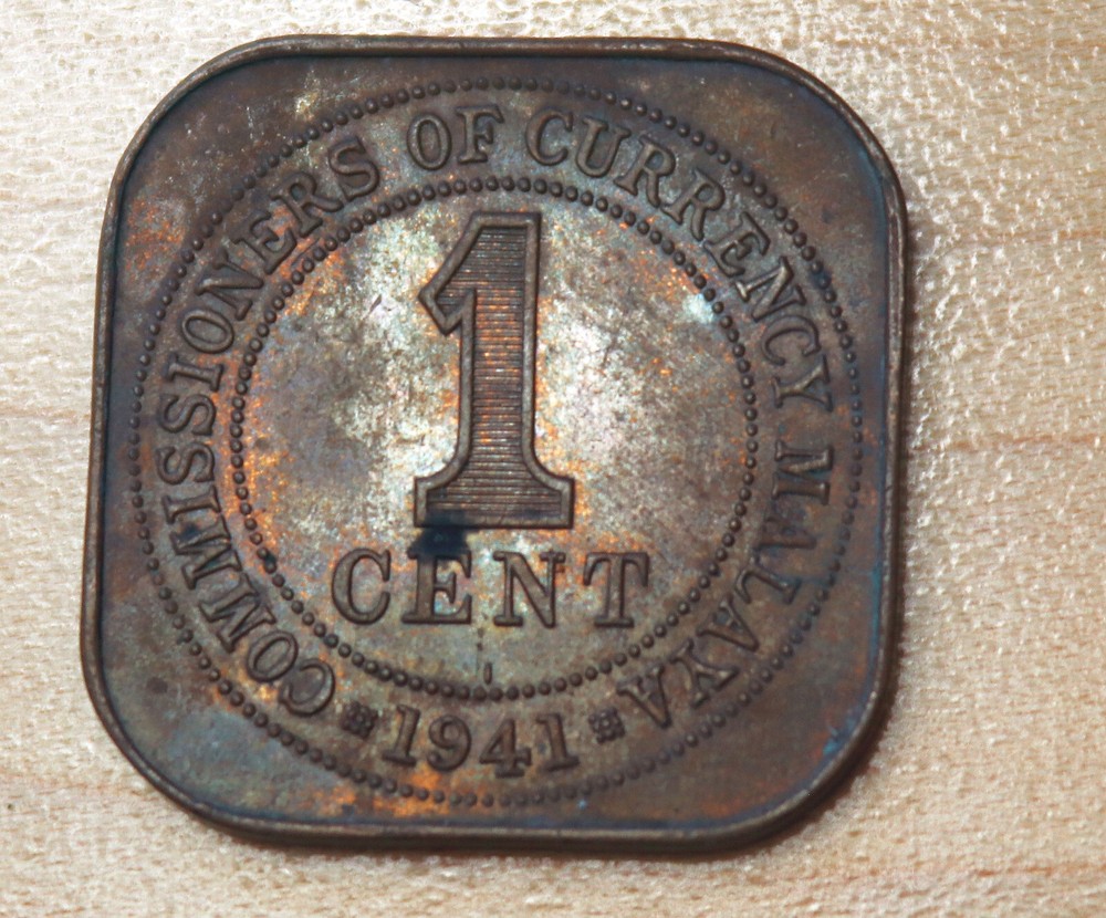 1941 Malaya 1 Cent