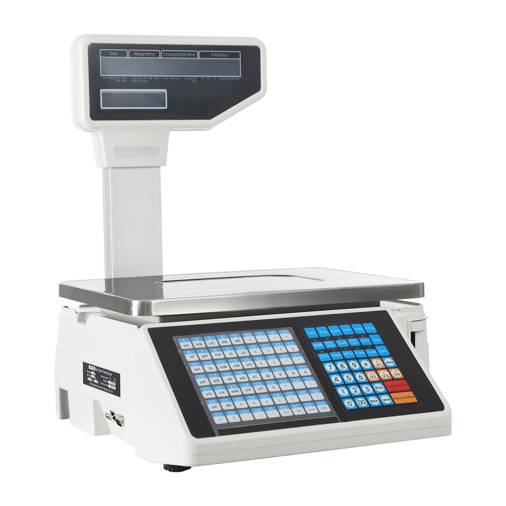 Electronic Weight Scale With Thermal Label Printer Digital Price Computing Scale