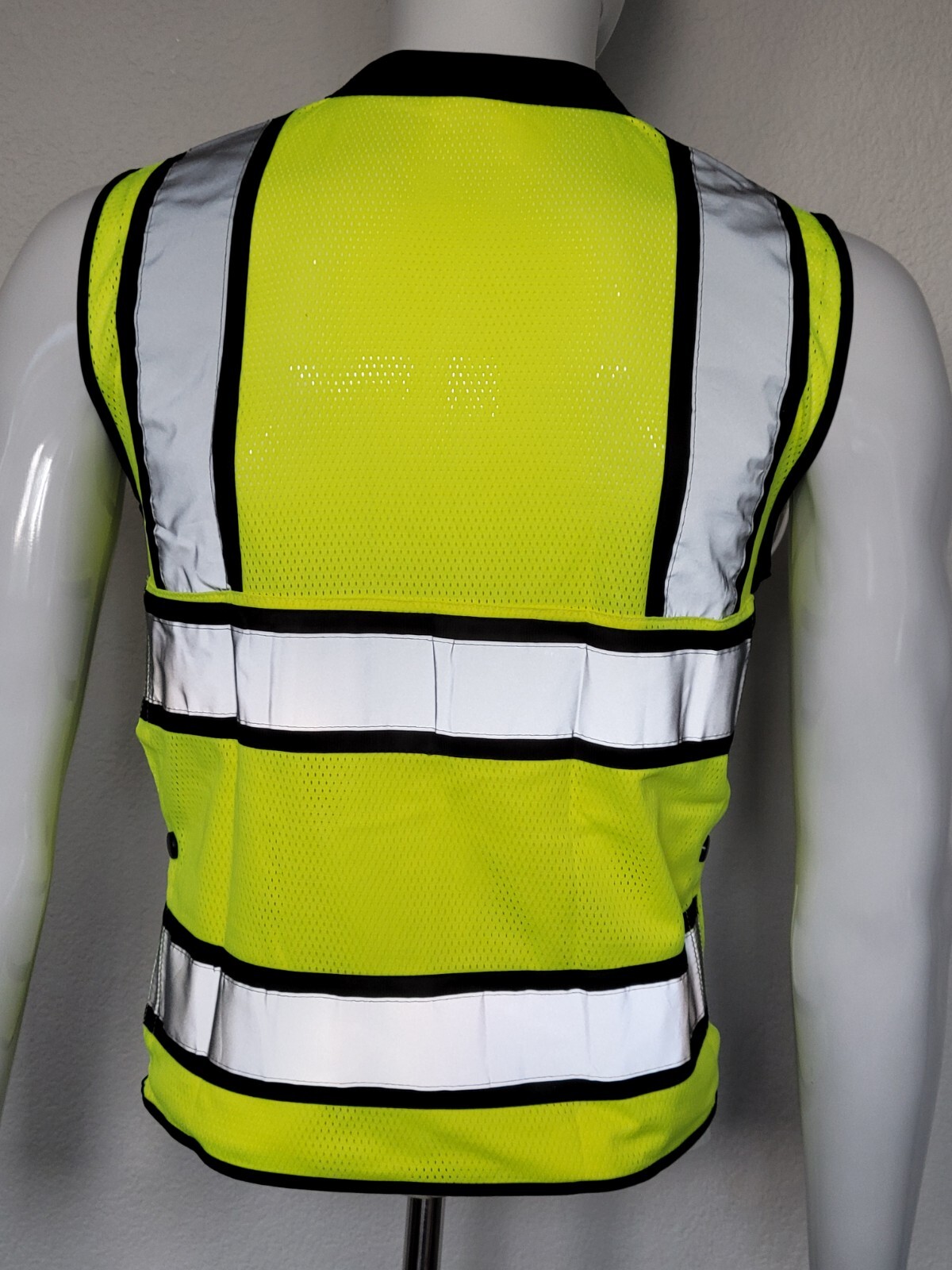 FX Green Surveyors Safety Vest with Zipper, Large Plan Pocket