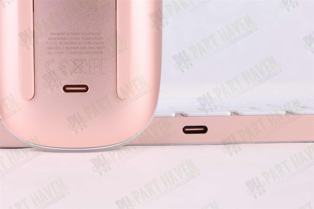 Apple Desk Set in Pink || Magic Keyboard || USB-C || Magic Mouse & Braided Cable