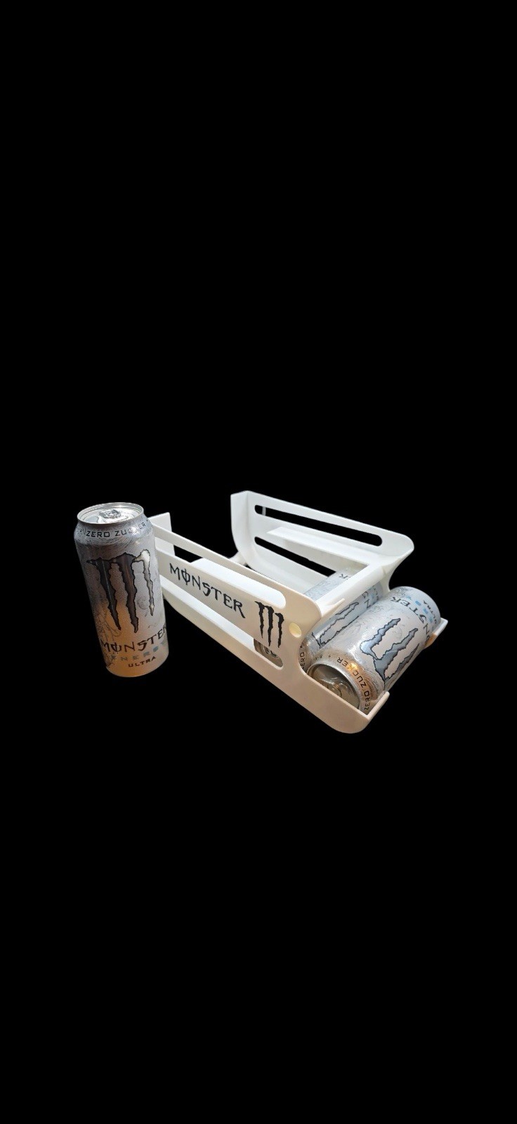 Monster Energy Drink Can Holder - 3D Printed Dispenser Rack for 6
