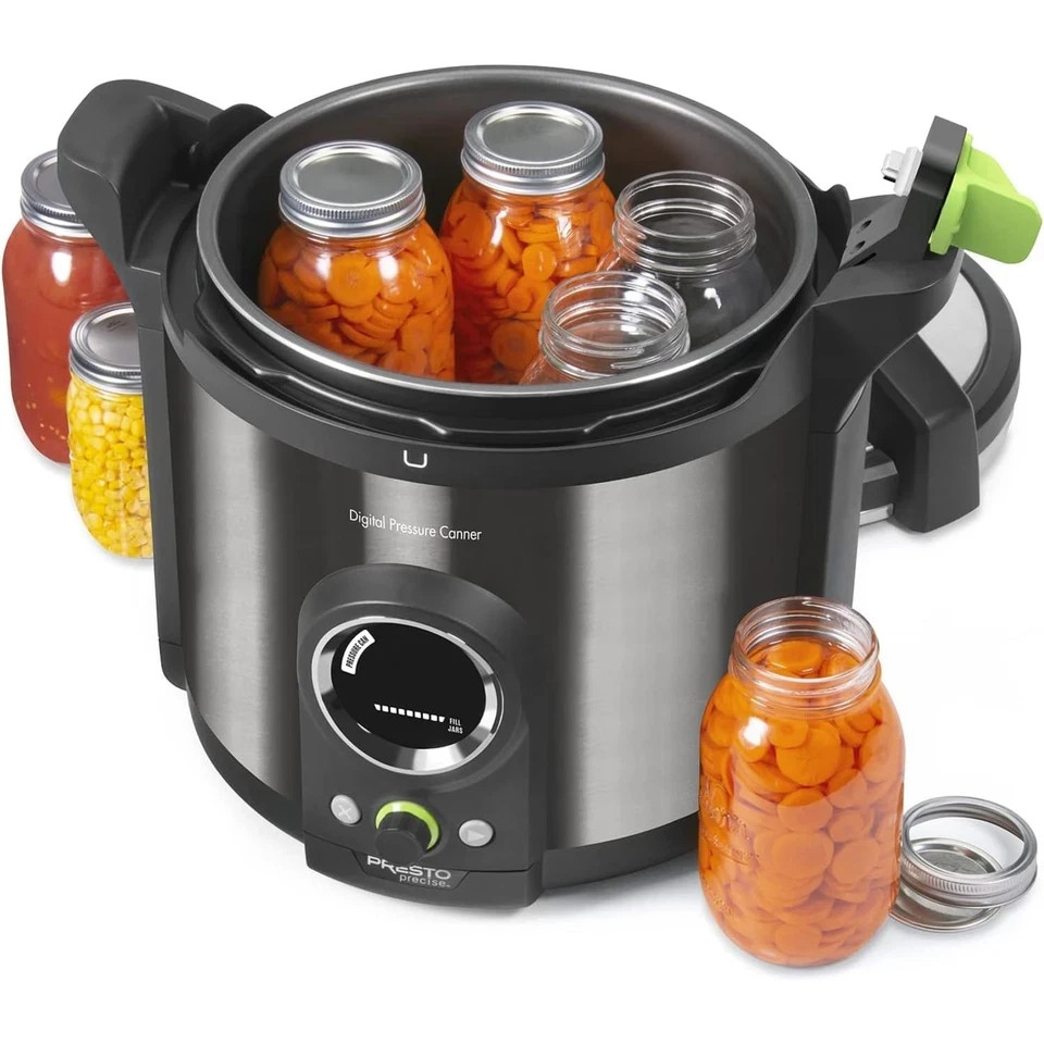 Presto Precise 12-Quart Digital Pressure Canner Ceramic Nonstick LED Display