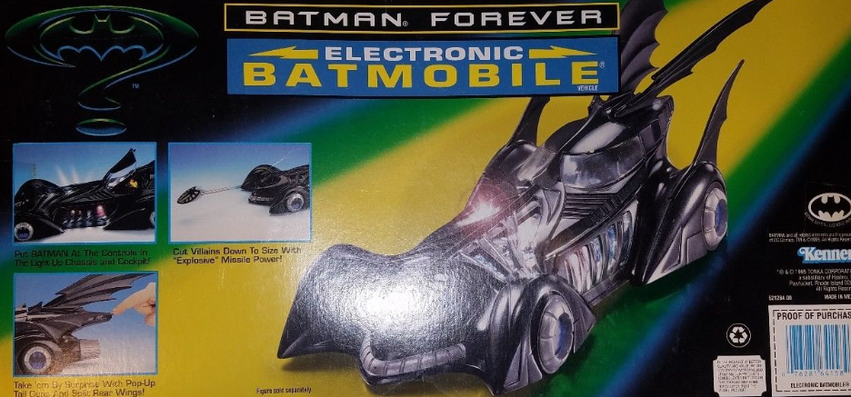 1 Batmobile Kenner Batman Dark Knight FOREVER ELECTRONIC BATMOBILE W/ BOX