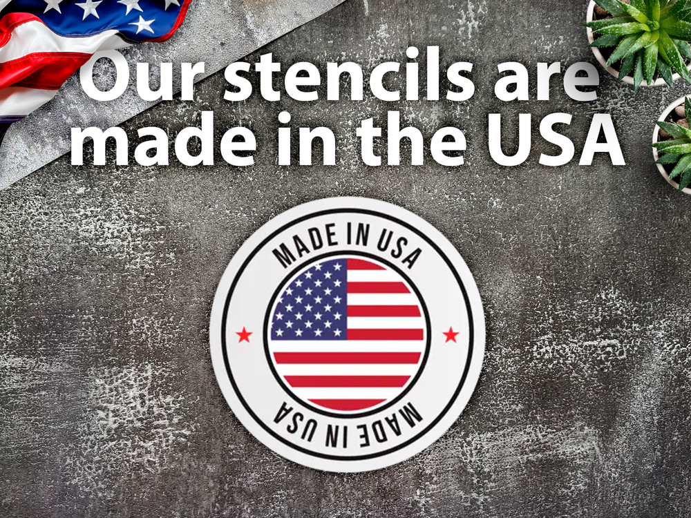 Happy Holidays Script Home Decor Reusable Plastic Stencil - StencilAir