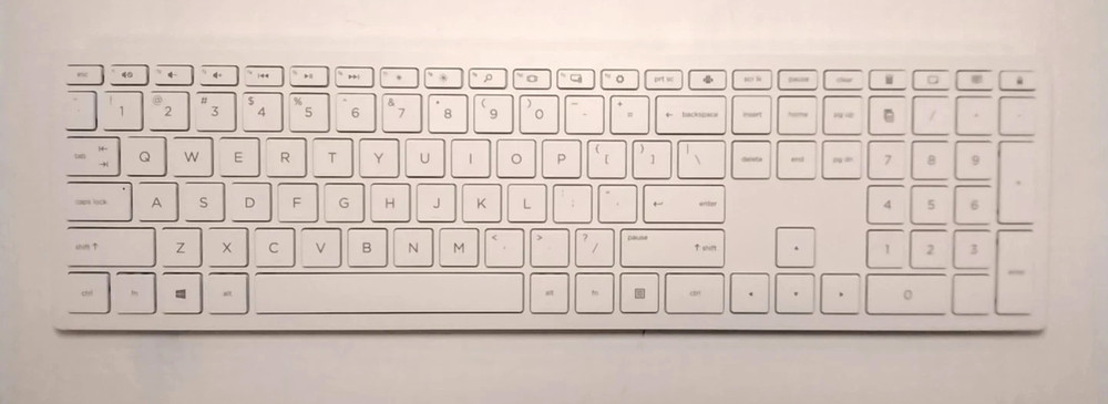 HP WHITE KEYBOARD + MOUSE WIRELESS 928512-001