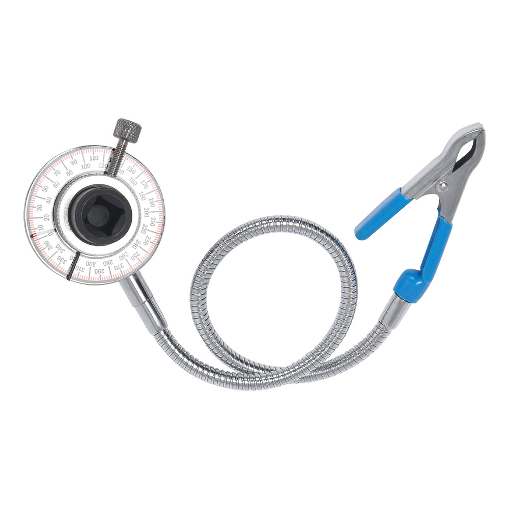 1/2" Torque Setting Angular Gauge with Magnetic Arm - Int Square Head & Clip Arm