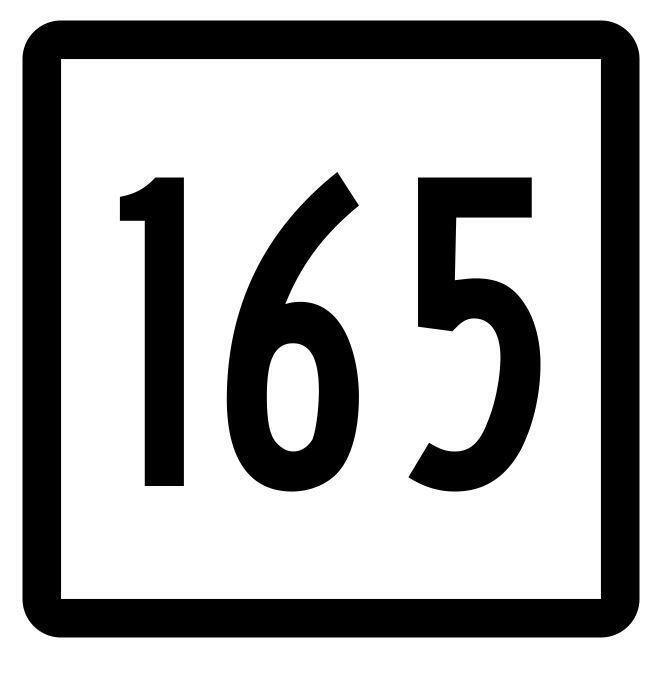 Connecticut State Highway 165 Sticker Decal