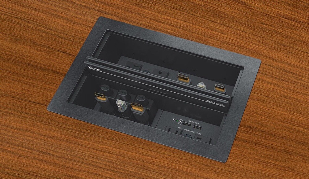 Full KIT! Extron Cable cubby Includes TWO Power Modules & Share Button HDMI's