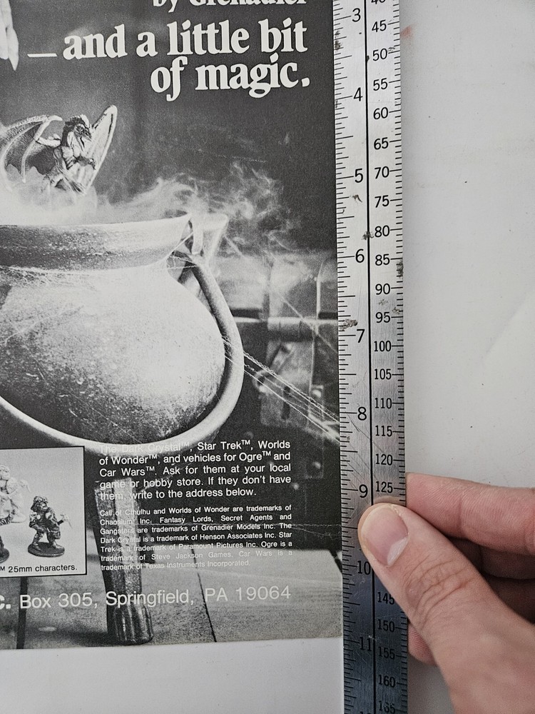 Fantasy Lords Grenadier Models Print Ad