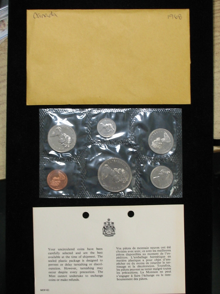 1968 CANADA PROOFLIKE MINT SET * WITH ORIGINAL MINT PACKAGING *