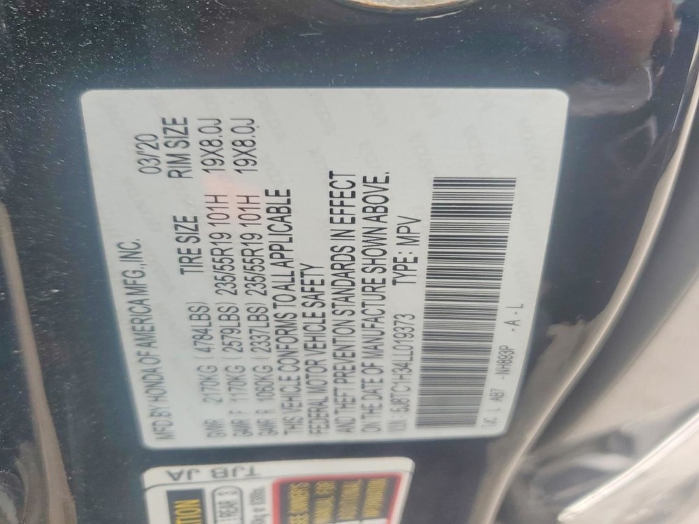 Console Front Floor Fits 19-21 RDX 5003860