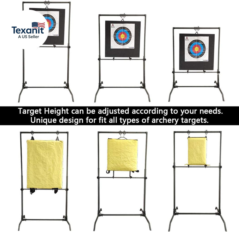 Archery Target Stand for Bag Targets Block Cube Foam - Larger Range - Multi-Func