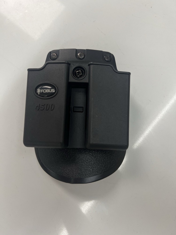 Fobus 4500 Evolution Double Mag Pouch for 1911 & .45 , Black