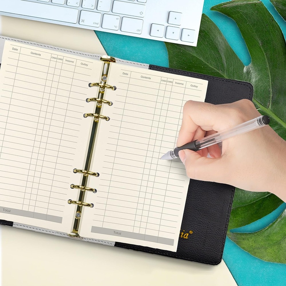 A6 Planner Inserts Binder Refill Paper,for Filofax/6 Ring Notebook Budget Bin...