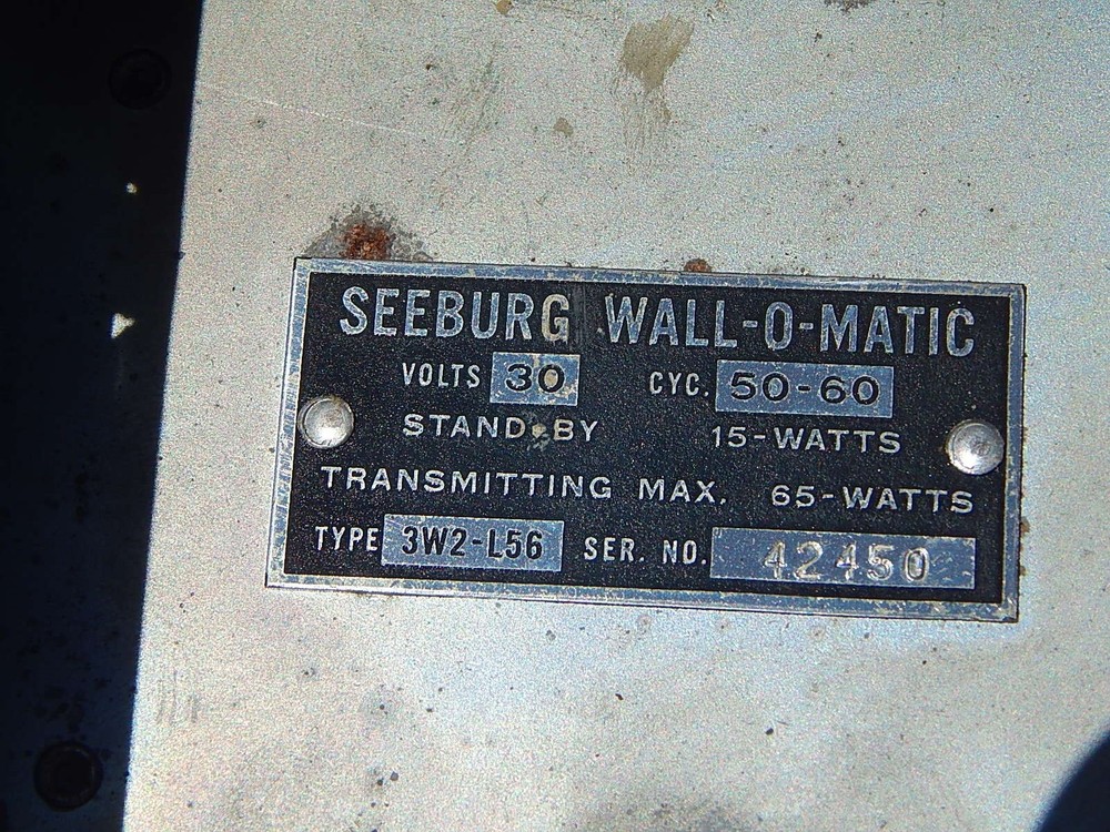 1946-1948 Seeburg 3W2-L56 wall box # 42450