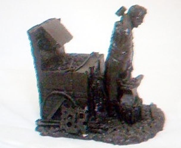 Blacksmith at his Forge - Mining Memorabilia Made with British Coal