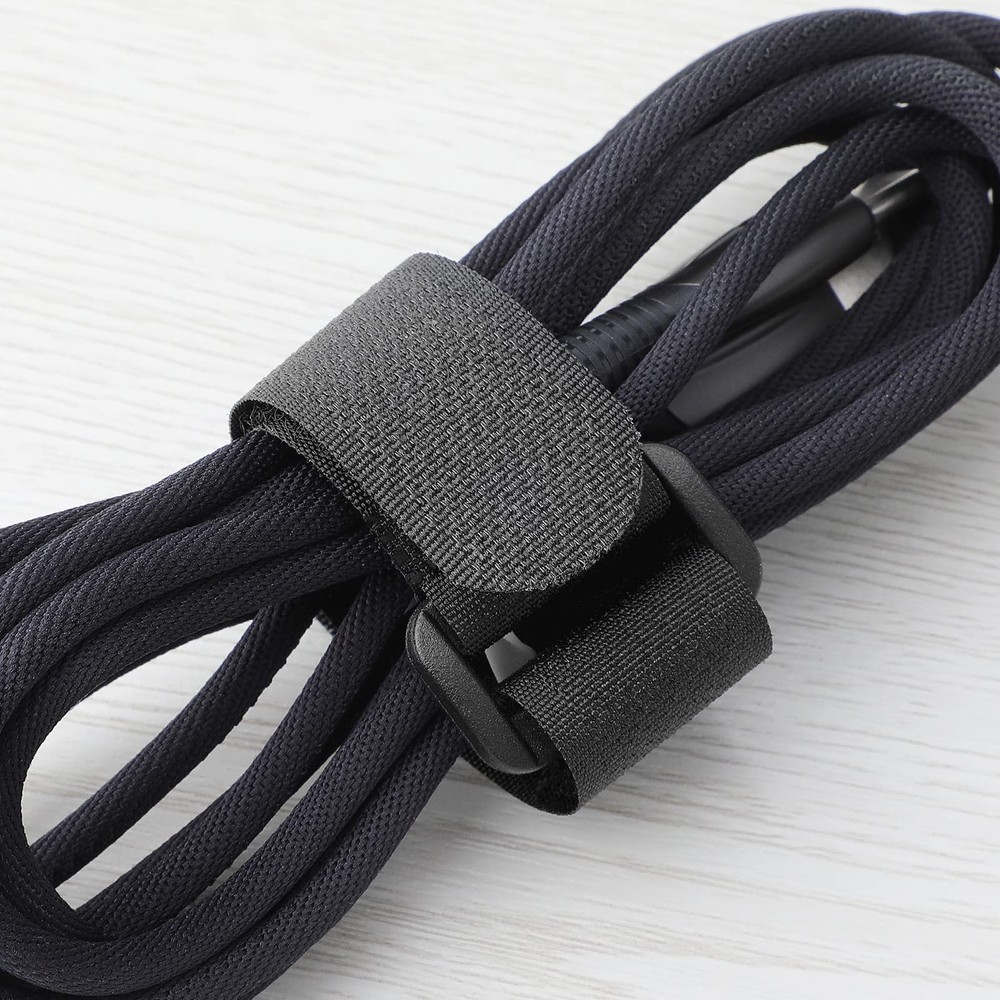 25 Pack 12 Inch Reusable Fastening Cable Straps Hook and Loop Cinch Cable Ties