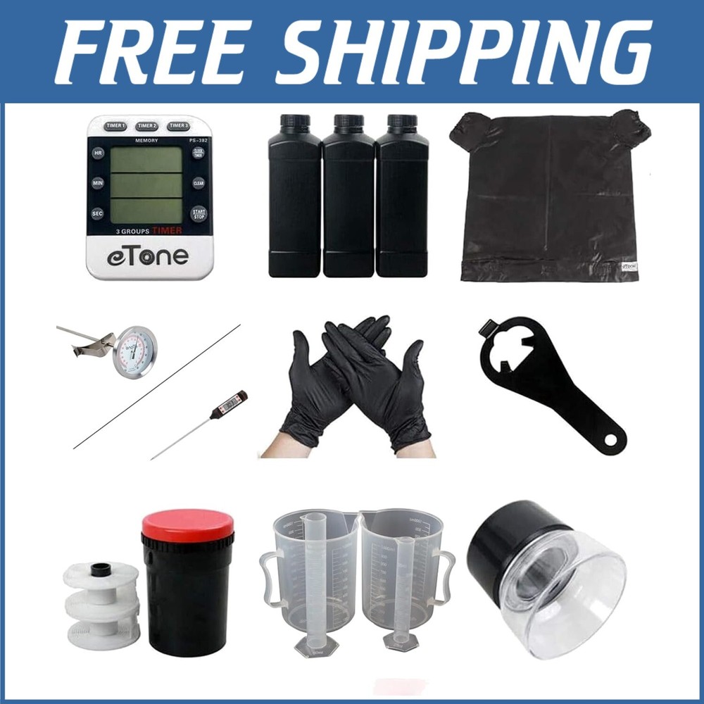 Complete Film Processing Darkroom Kit: Includes Developing Tank & Magnifier