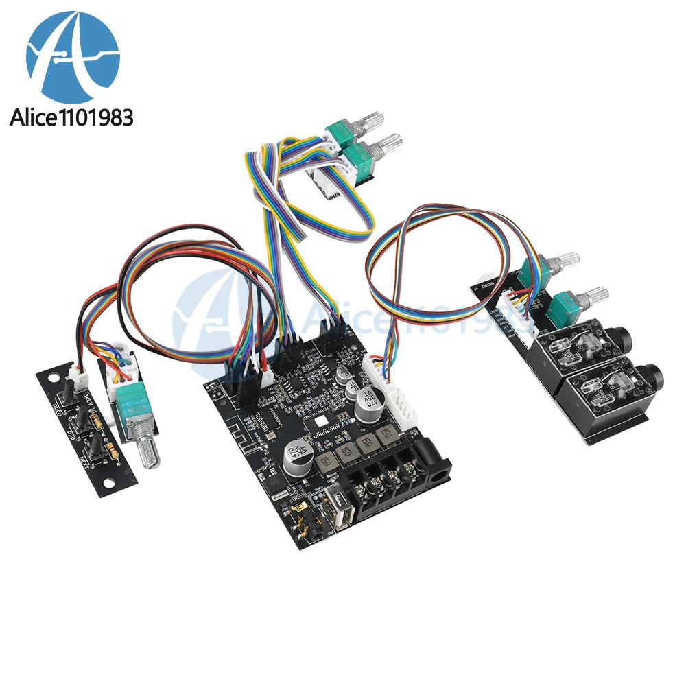 502T Microphone Audio Integrated Amplifier Board Bluetooth TPA3116D2 2CH 50W*2