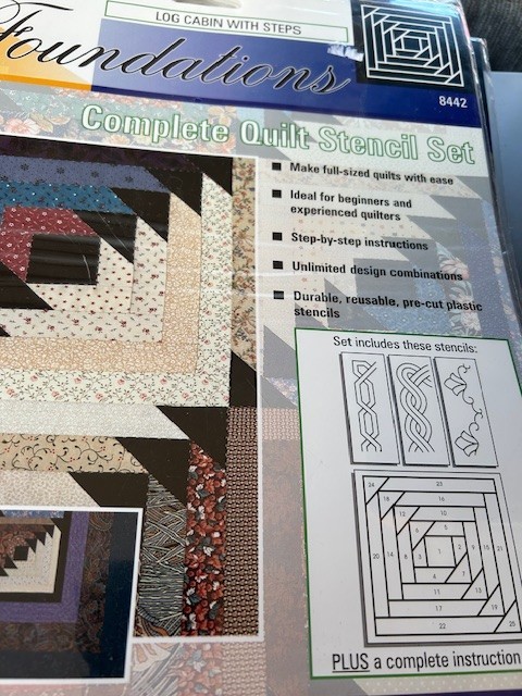 Fiskars Foundations Complete Quilt Stencil Set - Log Cabin with Steps - NEW