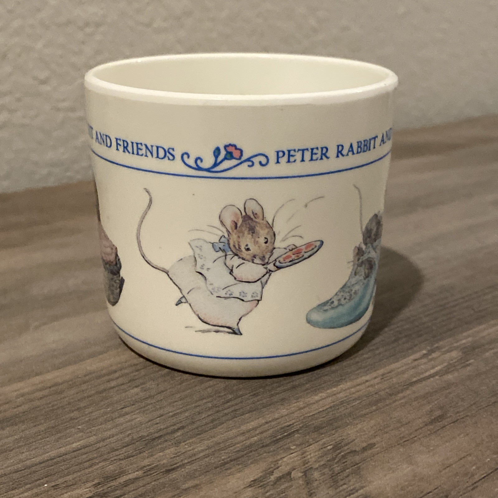 Vintage Eden Peter Rabbit and Friends Childs Cup Small Melamine Plastic Mug EUC