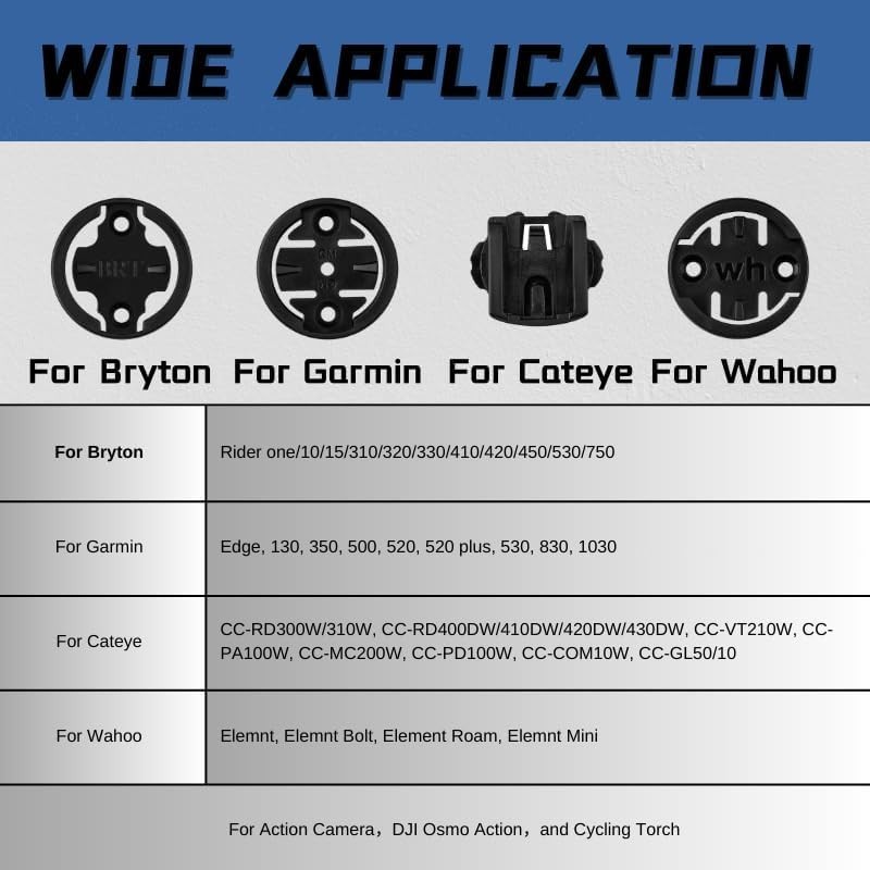 Cycles Adjustable Angle Out Front Stem Mounted Cycle Computer Bike Mount Comp...