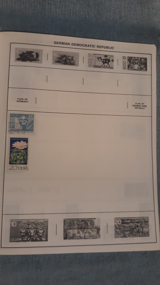 Treat Monarch World Stamp Album Stamp Book With Some Stamps