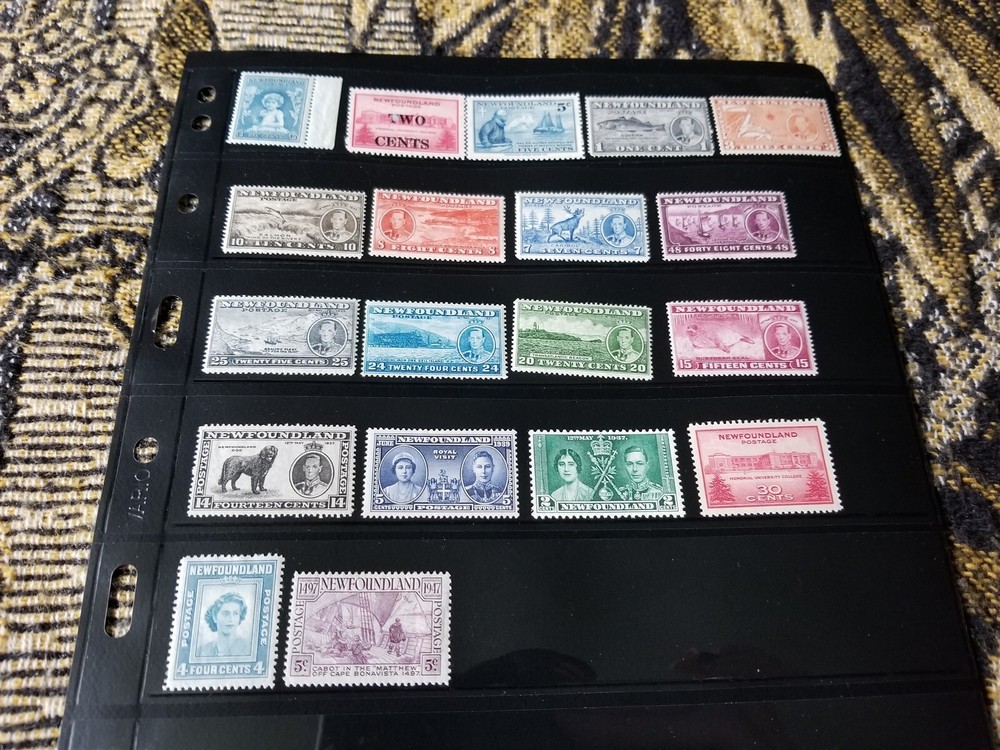 British Colonies Stamp Collection - Newfoundland - Mint Hinged - E122