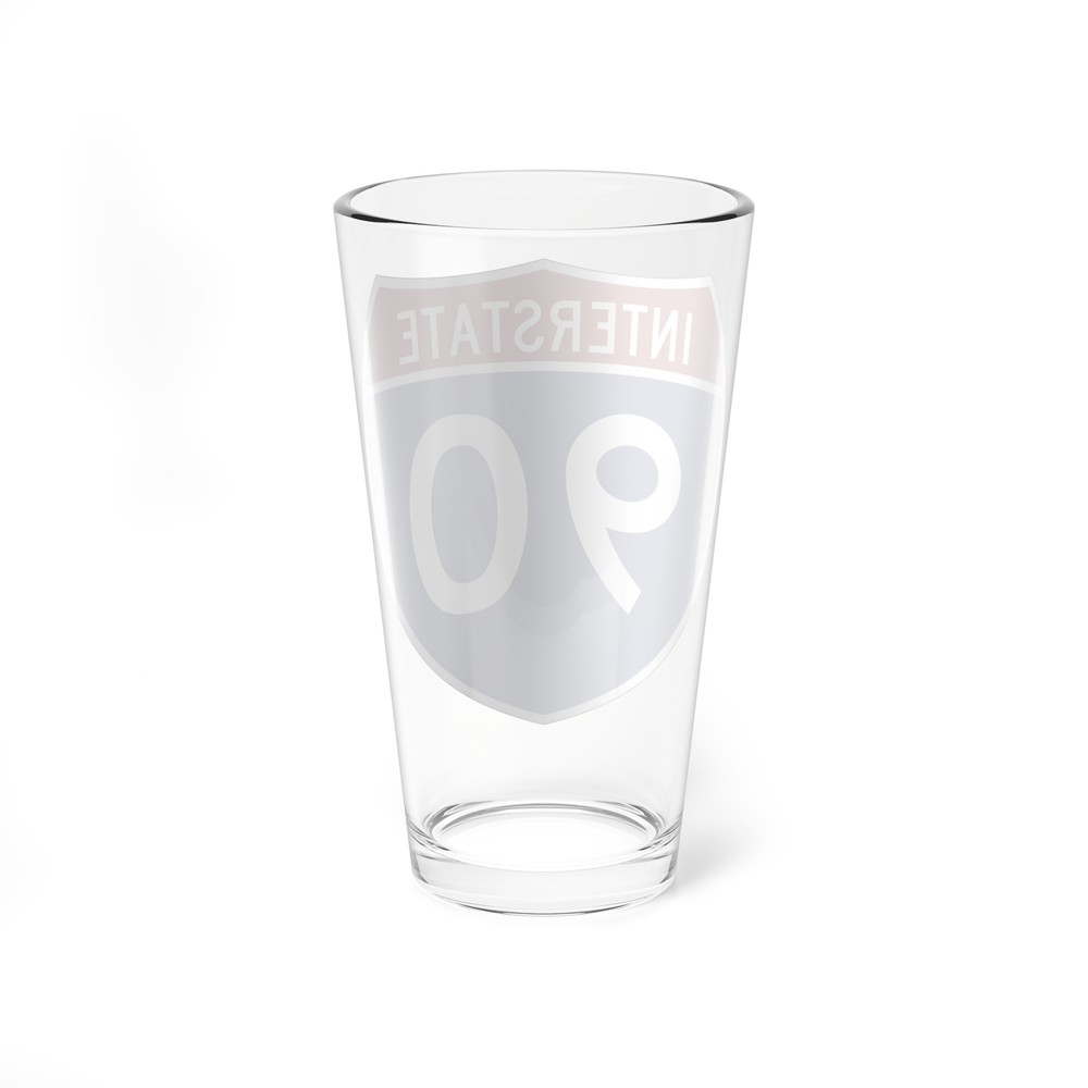 Interstate 90 (U.S. Highways) Pint Glass 16oz