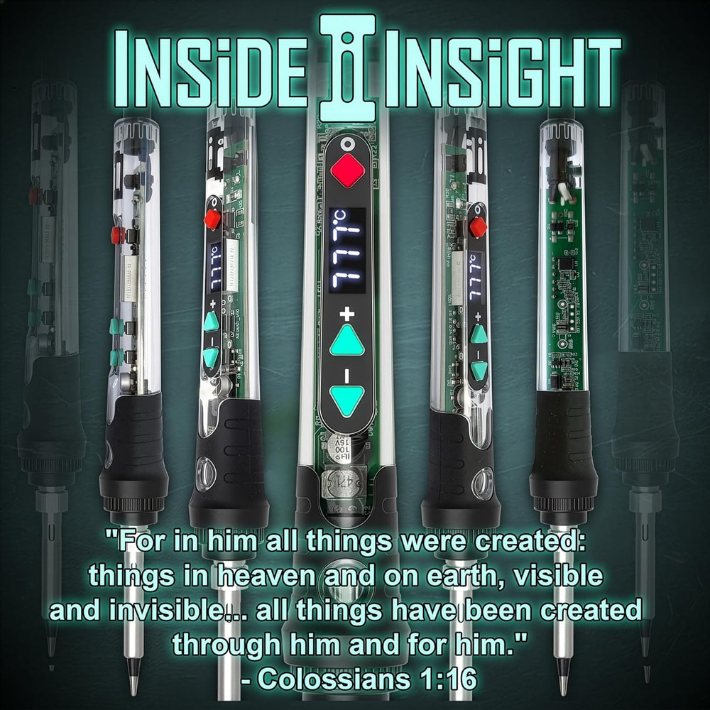 Lnside Lnsight 68W Adjustable Temperature Soldering Iron Kit for DIY Projects