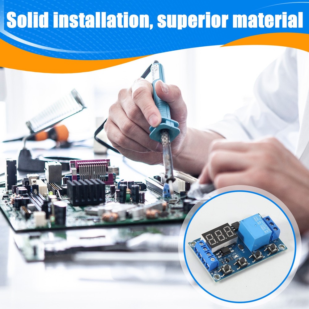 DC 6-30V Support Micro-USB 5V LED Display Automation Cycle Delay Timer8368