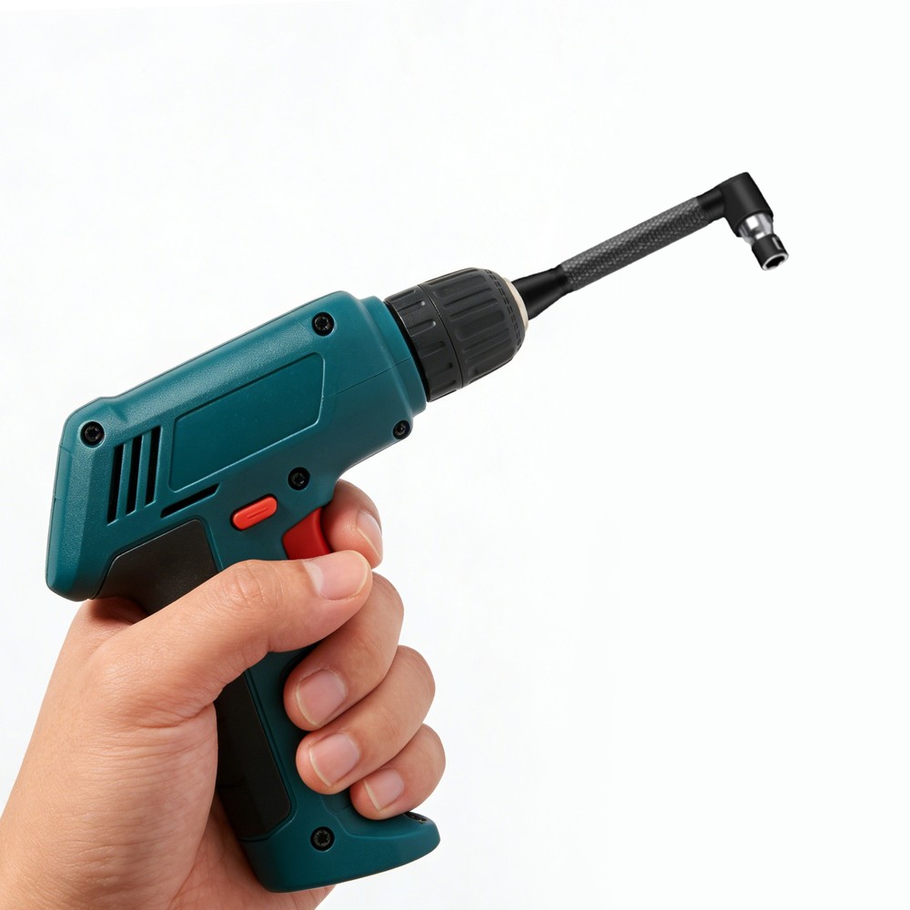 105 Degree Right Angle Drill Bit Hex Shank Socket Adapter Set 1/4" 3/8" 1/2" 6pc