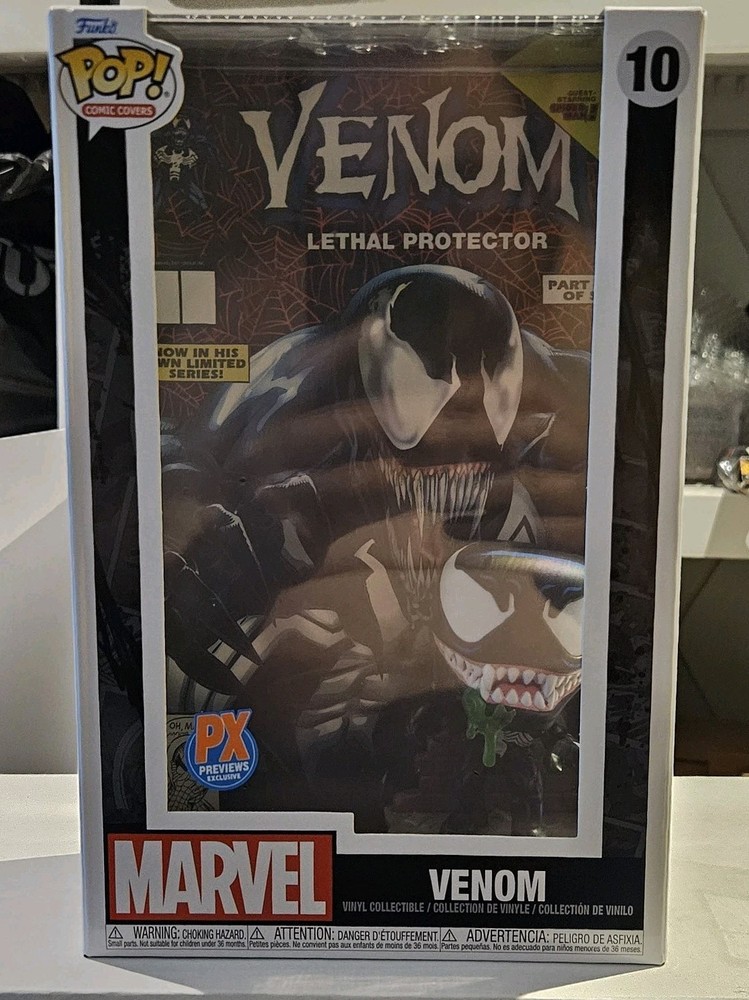 Funko Pop Comic Covers 10 Venom Lethal Protector Marvel PX Previews Exclusive