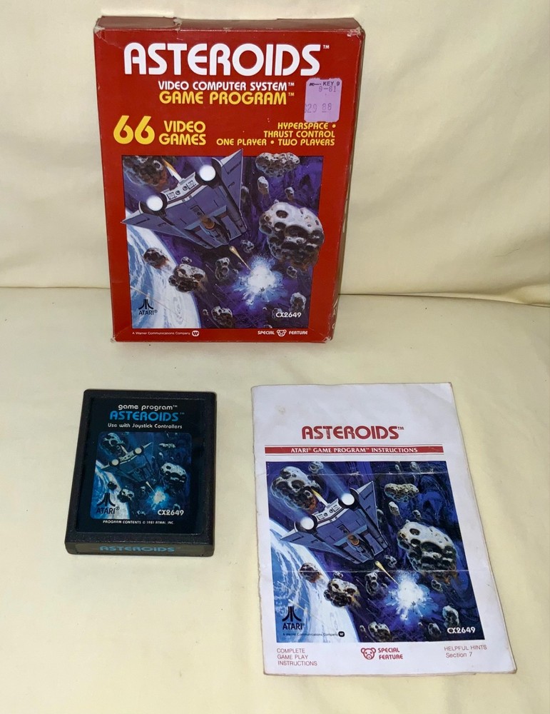 ATARI 2600 Asteroids (CX2649) - 1981 - Tested - See Description