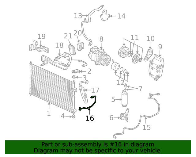 Genuine Honda A/C Pipe 80331-S5D-A11