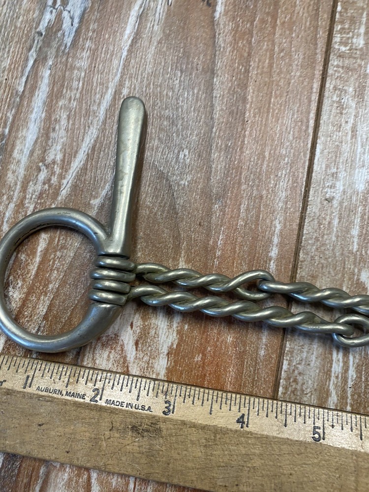 Western Horse Bit Snaffle Stainless Marked TB BTC