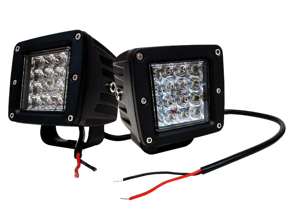 White/Amber Multi Function LED Pod - (PAIR) - SHIPS FROM USA!!