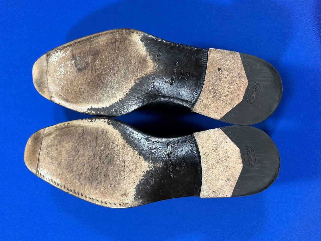 Ermenegildo Zegna men’s black leather penny loafers dress shoes SZ EU 6, US 7