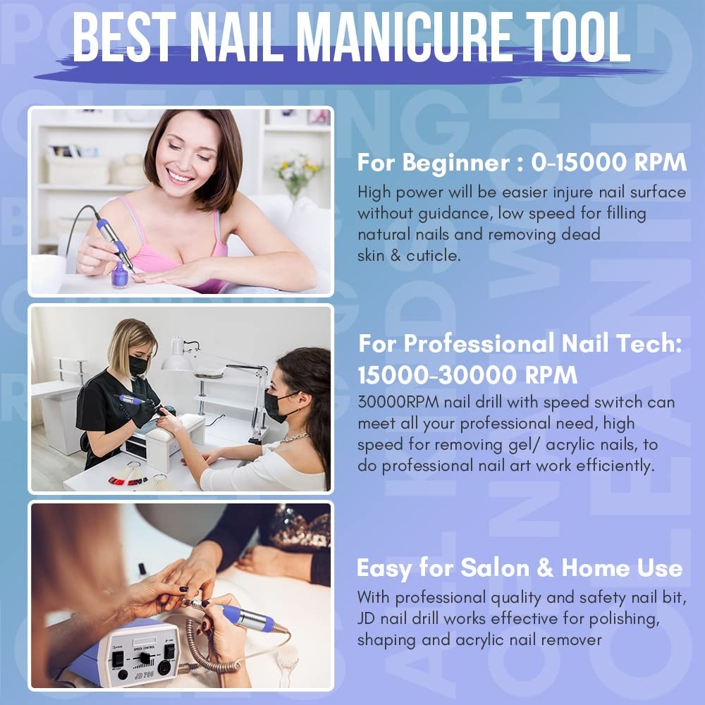 Electric Nail File for Acrylic Nails - Manicure Tool