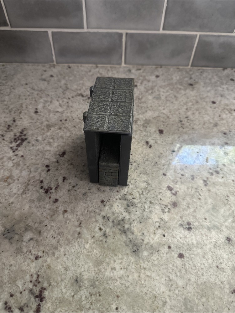 Dwarven Forge Castle Builder From Kickstarter Straight Wall, With Arrow Slit 4”