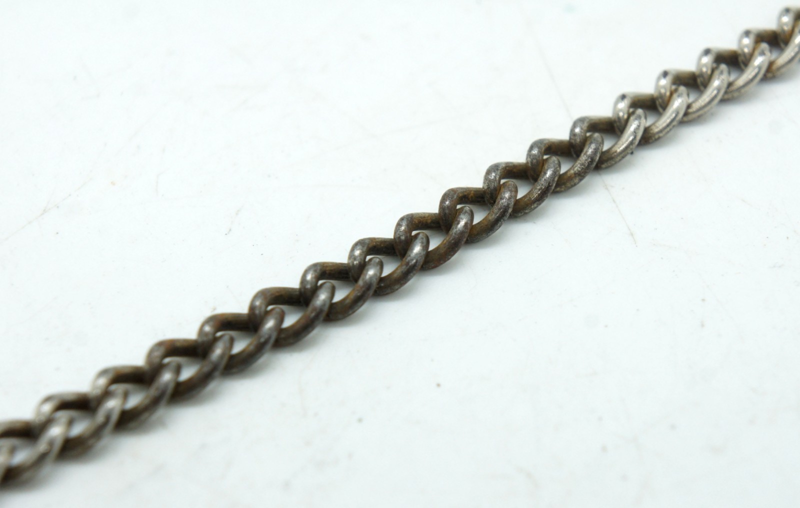 Vintage Pocket Watch Chain with Clasp Swivel and Pendant 25 cm