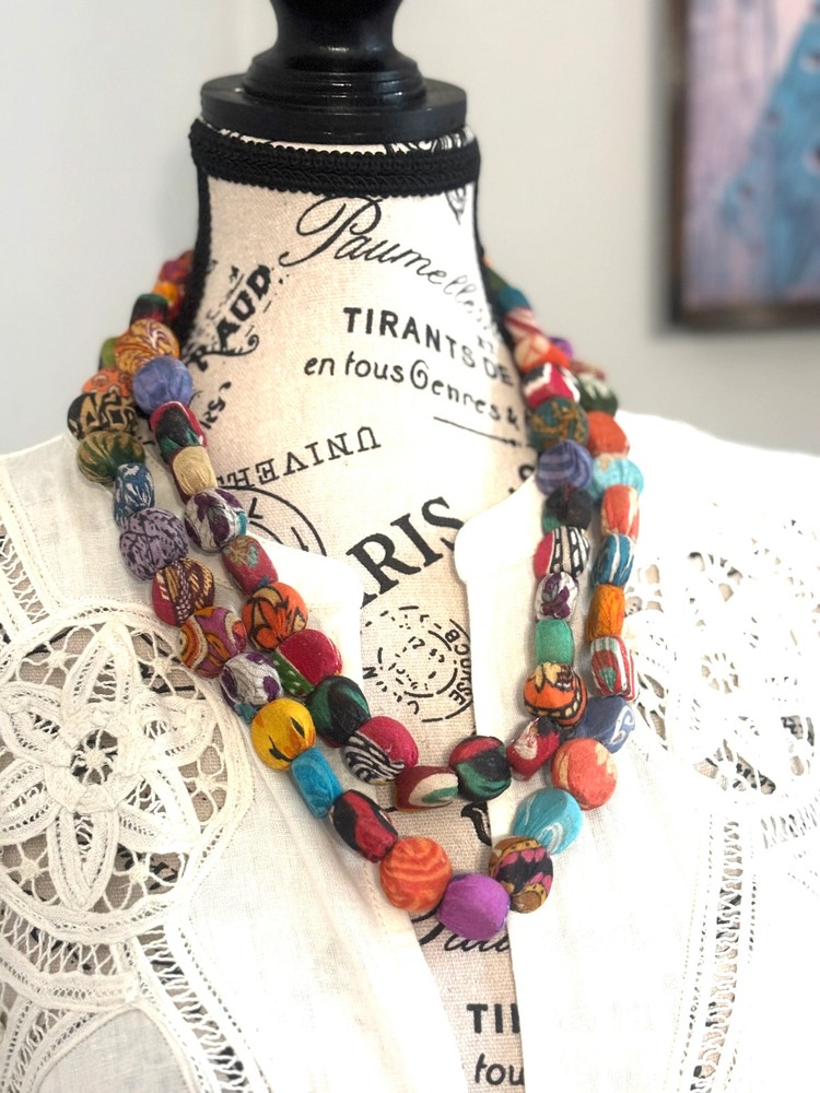 Kantha Pastille Necklace
