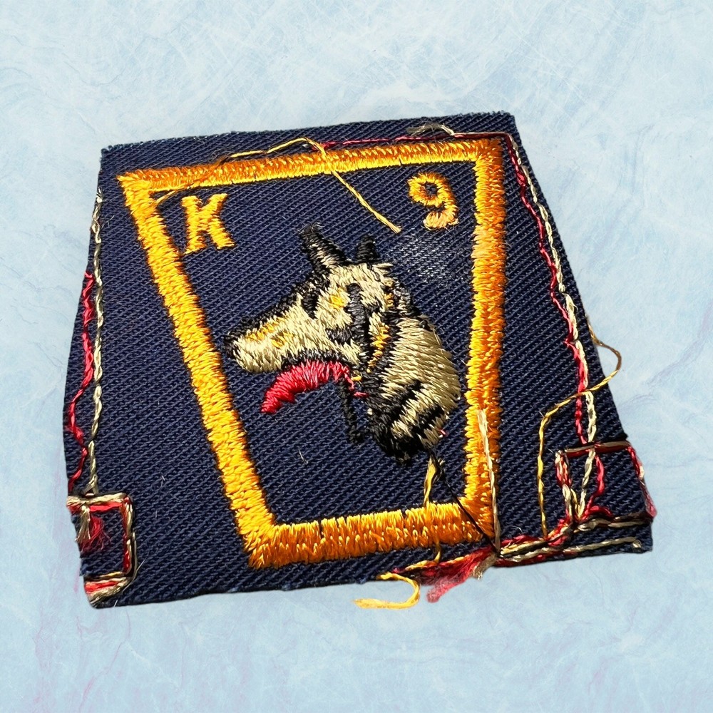 Vintage K9 GERMAN SHEPHERD DOG GSD Embroidered Uniform jacket Patch 2”