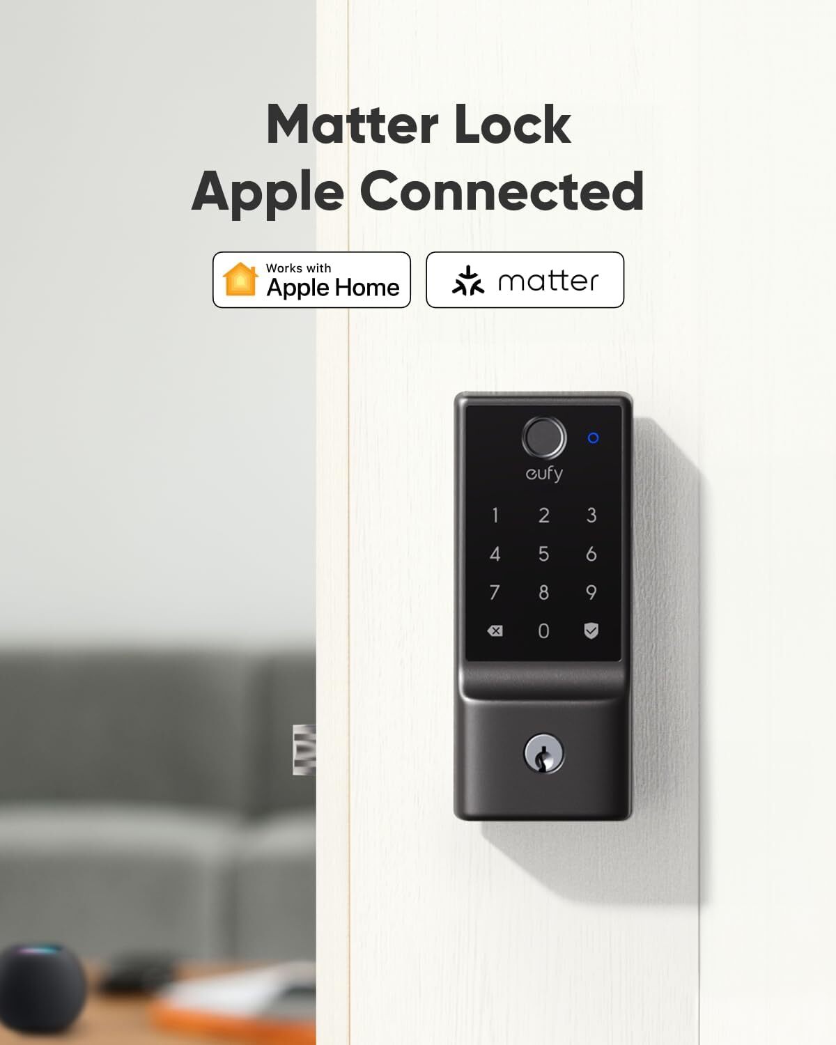 eufy Smart Lock E31 Fingerprint Keyless Entry Door Lock w/ Apple Home Ecosystem