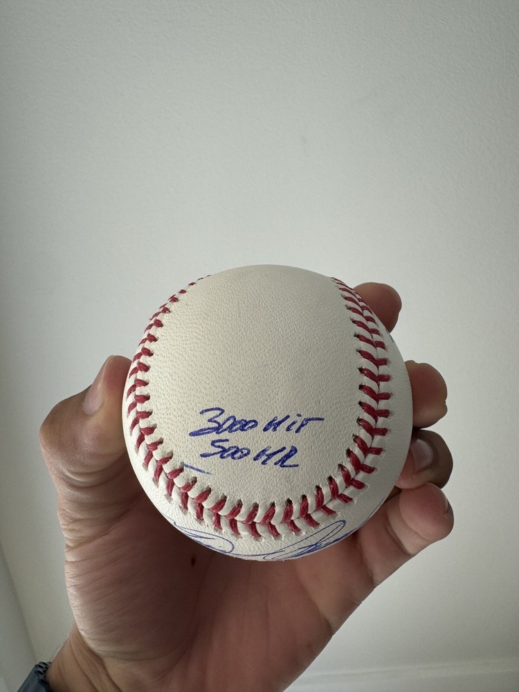 Miguel Cabrera Autographed Baseball Multiple Inscriptions