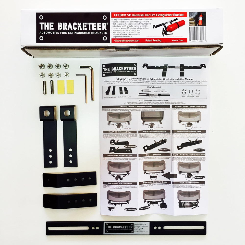 Car Fire Extinguisher Bracket | Fits Most Vehicles