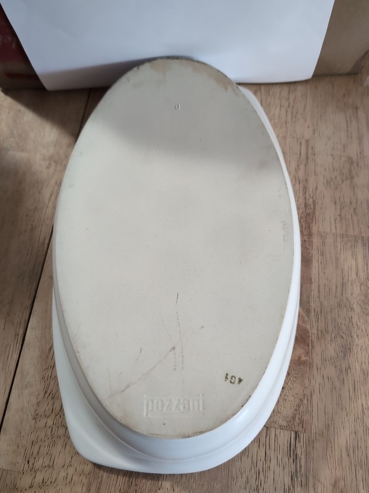 15 Inch Pozzani Cookware Serving Dish White Ceramic