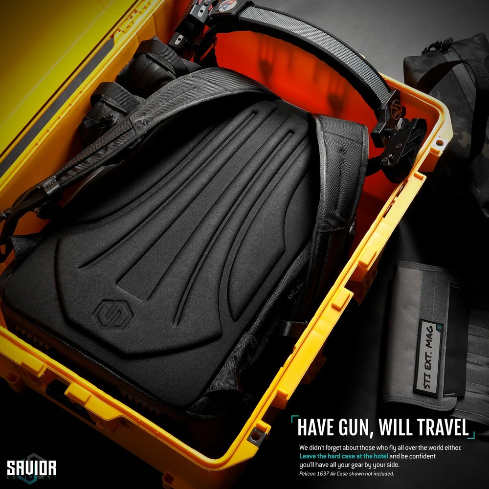 [SAVIOR] Pro SEMA Competition Range Backpack w/ 3 Individual Pistol Cases Rug