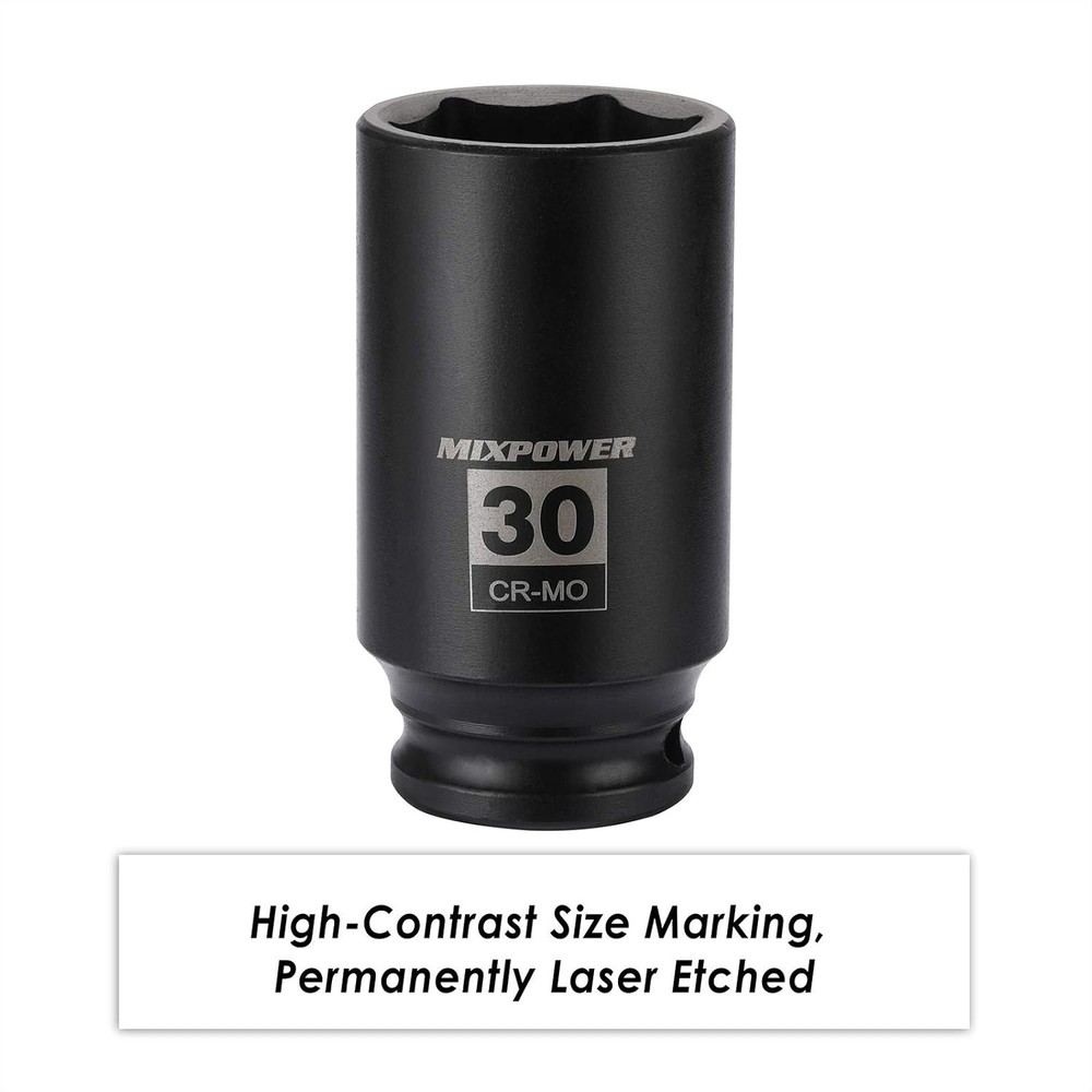 Deep Impact Socket 1 2 Inch Drive 30mm Metric