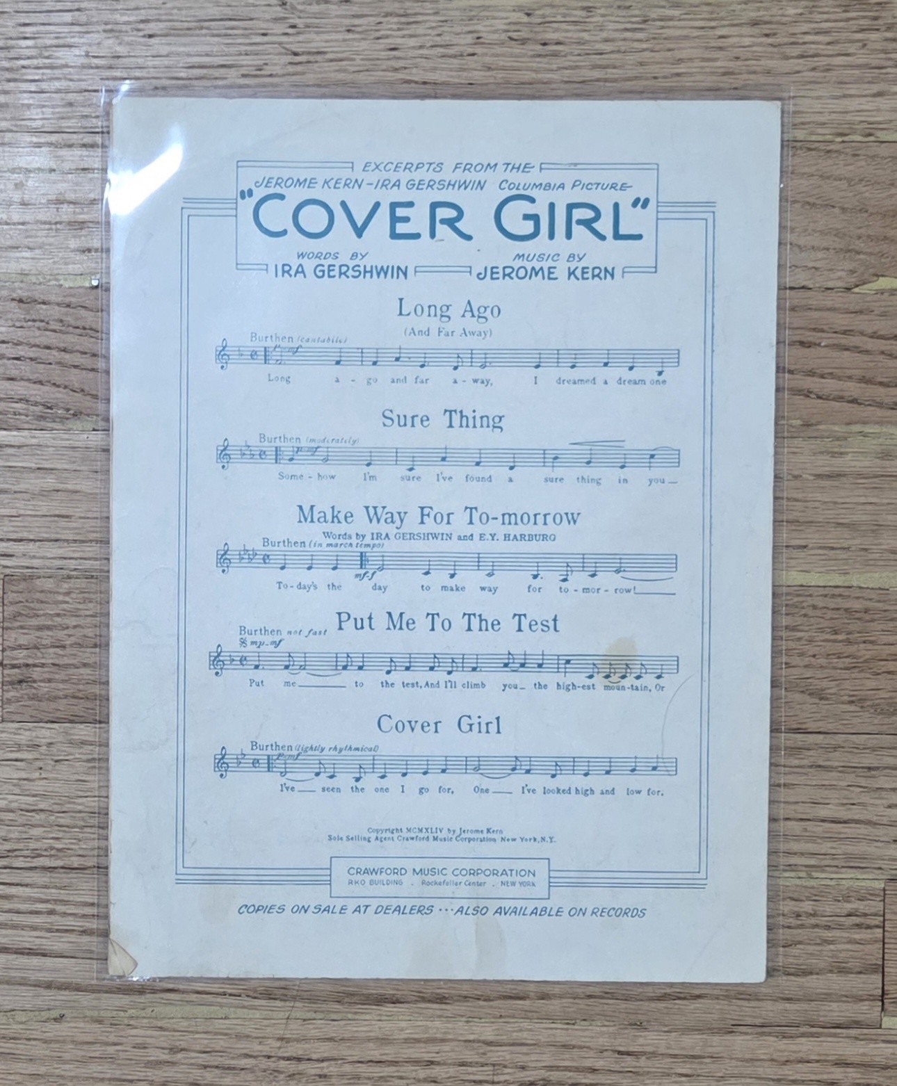 (8) Vintage Music Sheets Lot